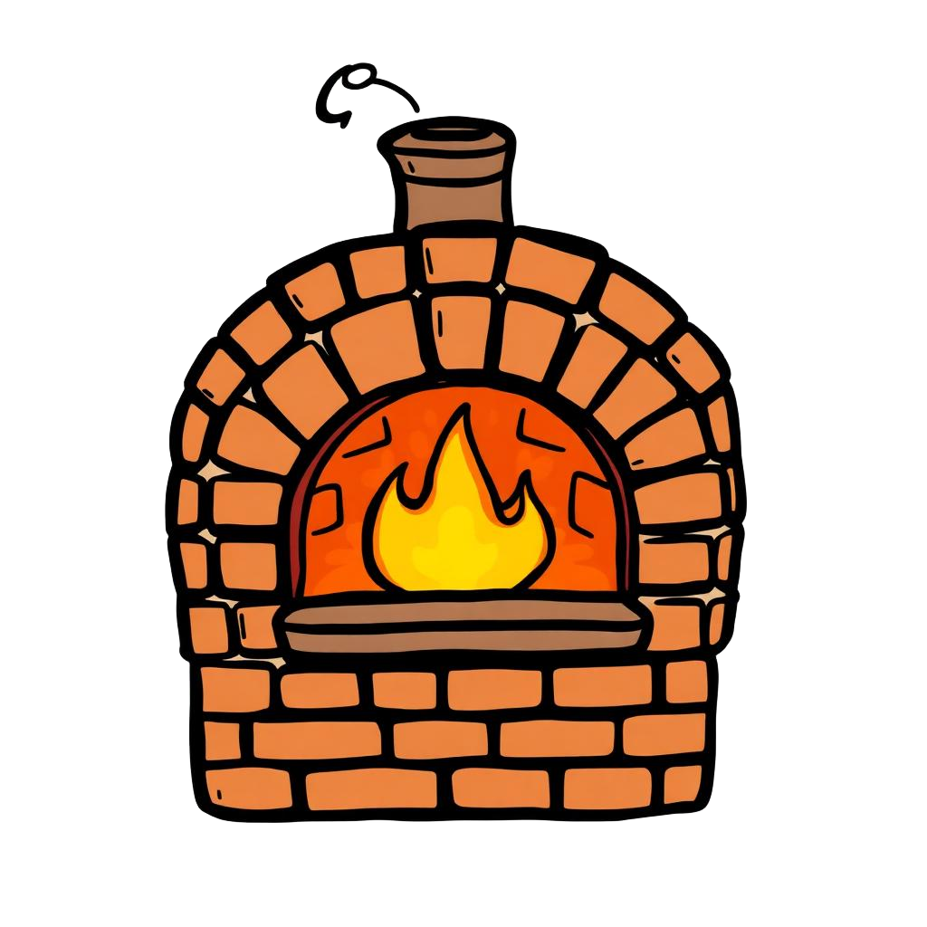 cartoon bakery oven